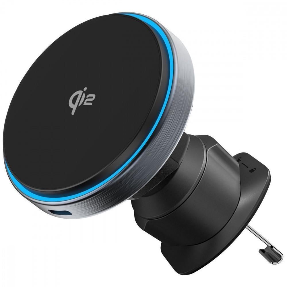 Автомобильный держатель с Беспроводным ЗП Proove Titanium Circle Qi2 15 W Gray