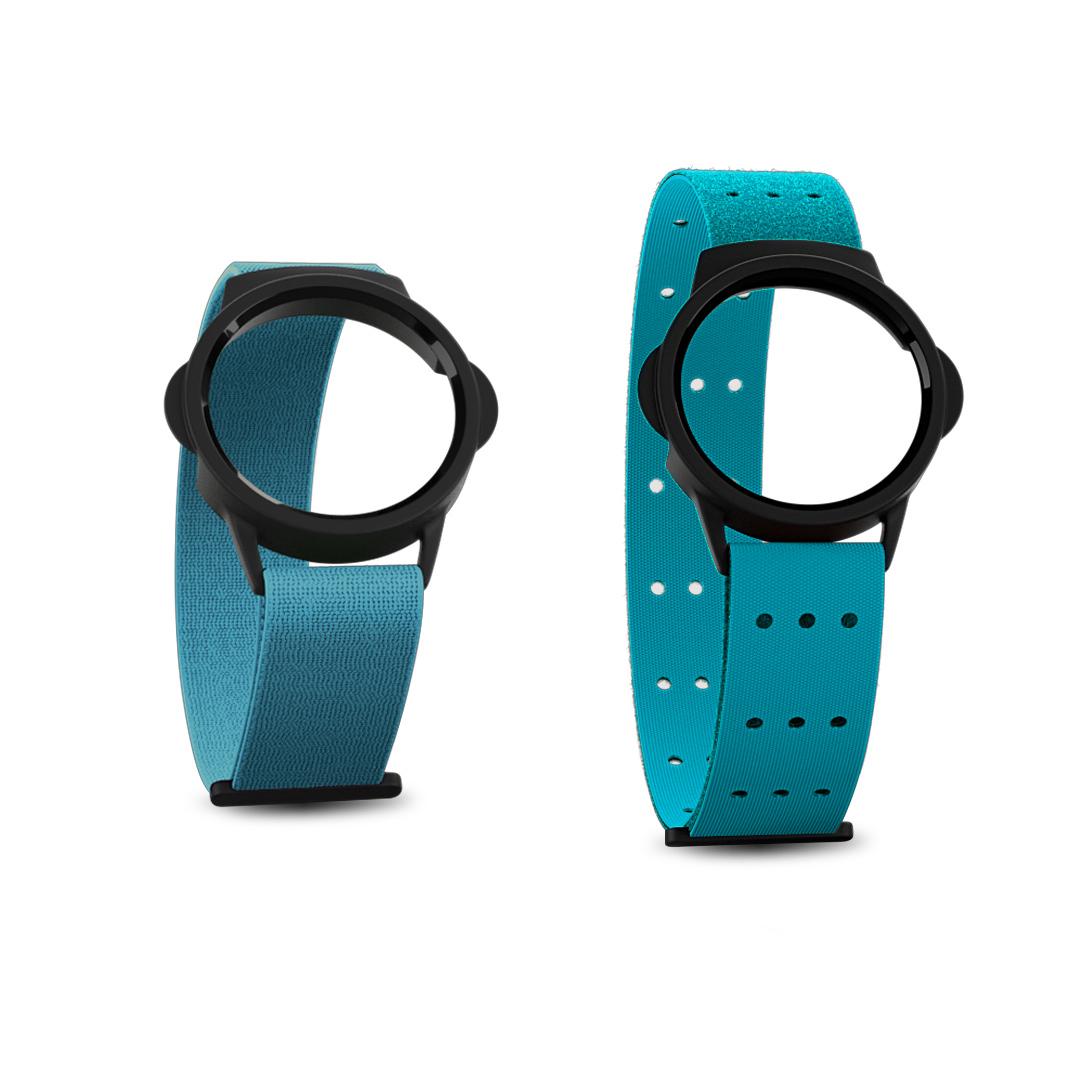 Комплект ременців для кардіомонітору Myzone MZ-Switch Блакитний (Straps - Swimming Pool)