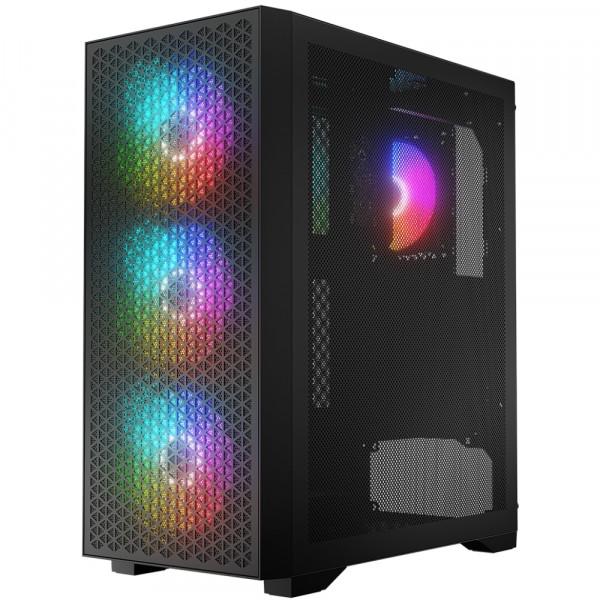 Корпус для компьютера LogicConcept DART PRO Midi-Tower ATX Mesh 4x120 мм ARGB Black (AT-DART-PRO-ARGB-10) - фото 2