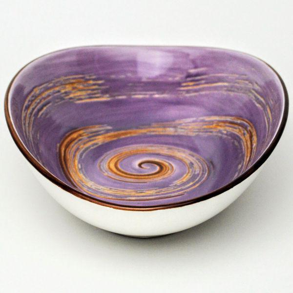 Блюдо Wilmax Spiral Lavender овальне 25х16,5х6 см (WL-669740 / A)