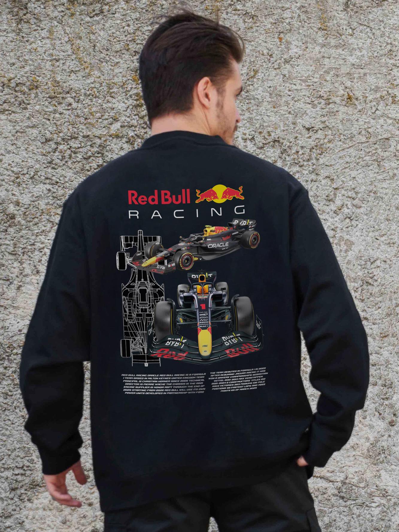 Свитшот оверсайз с принтом Without Redbull L/XL Black (L/XL8055642)