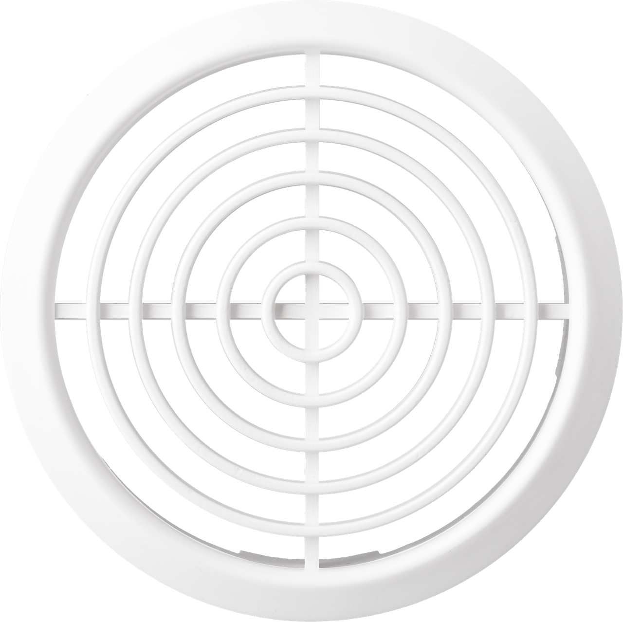 Решітка меблева кругла пластикова AirRoxy 70 мм Білий (02-240)