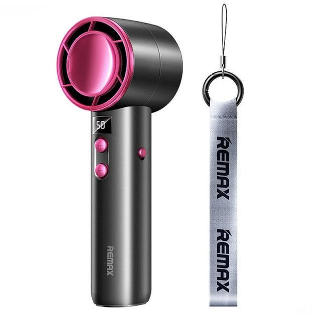 Вентилятор портативный Remax F32 настольный/ручной с аккумулятором 4000 mAh Grey-Purple (000533)