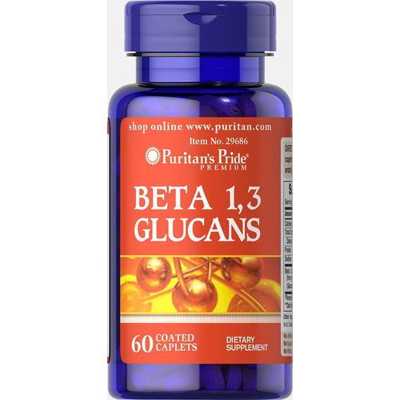 Бета-Глюкан Puritan's Pride Beta Glucans 200 мг 60 Caplets