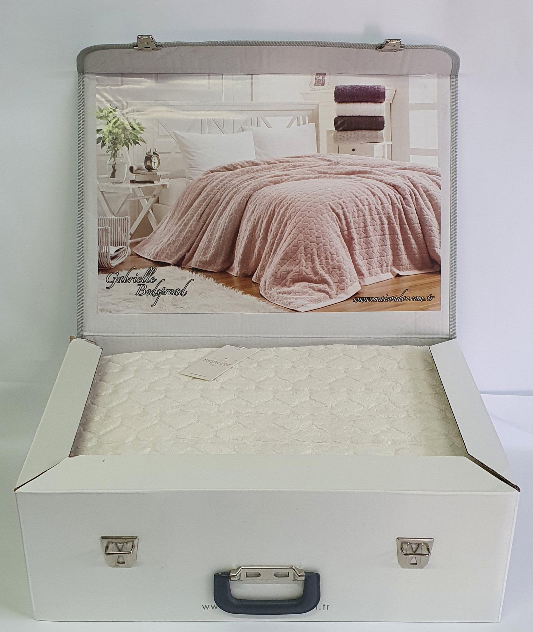 Покрывало махровое Maison D'or Gabriella 220x240 Cream (CN4070)