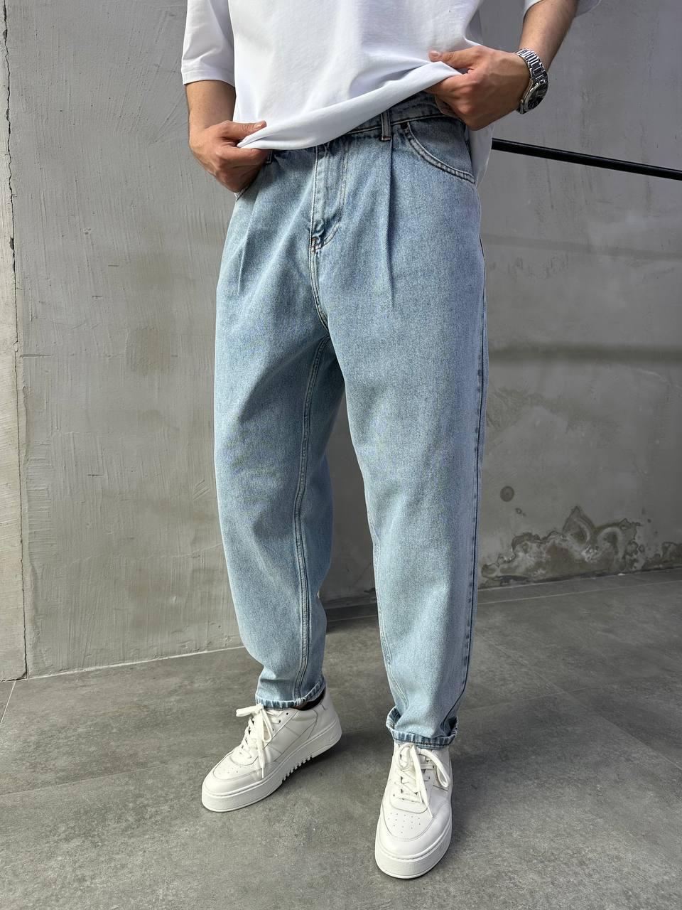 Джинси банани чоловічі Carrot Fit j0032 демісезонні р. 32 Блакитний (j0032/2/4) Джинси банани чоловічі Carrot Fit j0032 демісезонні р. 32 Блакитний (j0032/2/4)