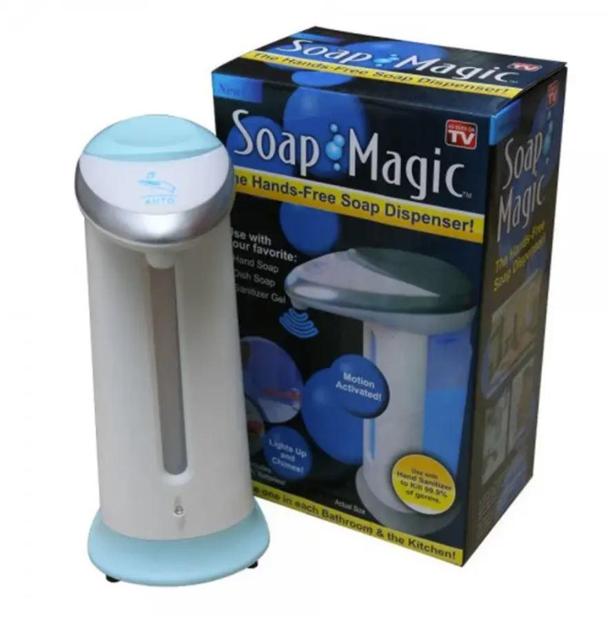 Диспансер для рідкого мила Magic Soap автоматичний сенсорний 300 мл White (11534834) - фото 5