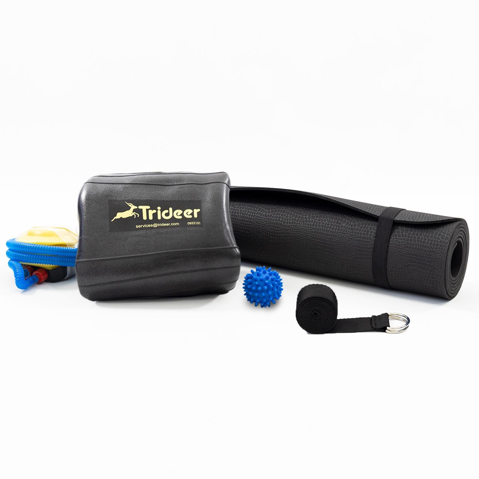 Коврик для йоги и фитнеса OSPORT Set 99 фитбол 65 см массажный мячик и ремень для растяжки Черный (n-0129) - фото 2 Коврик для йоги и фитнеса OSPORT Set 99 фитбол 65 см массажный мячик и ремень для растяжки Черный (n-0129) - фото 2