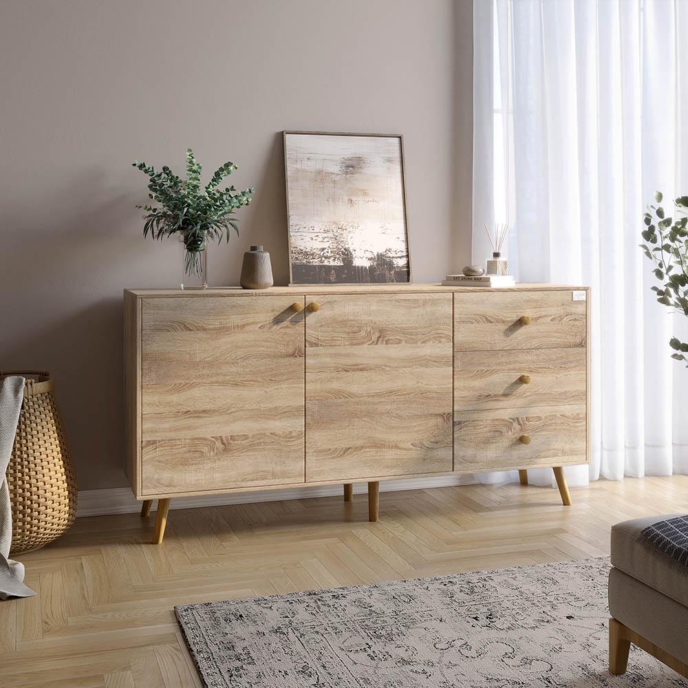 Комод Lion Хьюге-5 Дуб сонома трюфель (000-000-1859) - фото 1