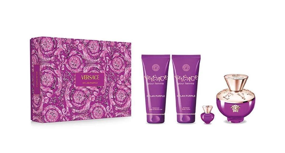 Подарунковий набір для жінок Versace Dylan Purple edp 100 мл/лосьйон для тіла 100 мл/гель для душу 100 мл/edp 5 мл (375082)