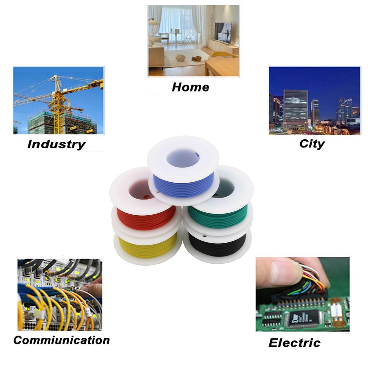 Набір монтажного дроту HandsKit 26AWG-FW у силіконовій ізоляції 0,15 мм2x10 м Різнокольоровий (2379180571) - фото 8