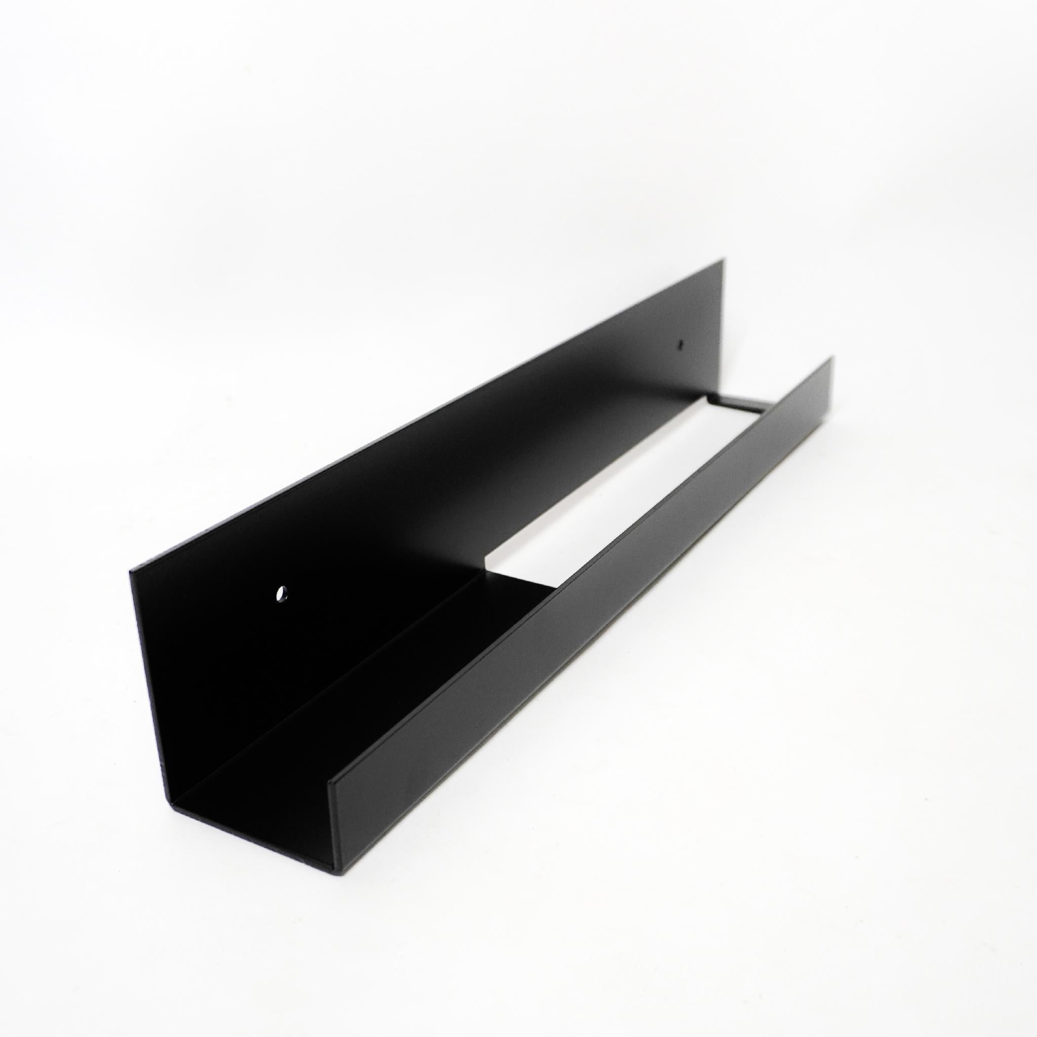 Полка с держателем полотенца алюминиевая Черный (PLKAL03N048BLK)