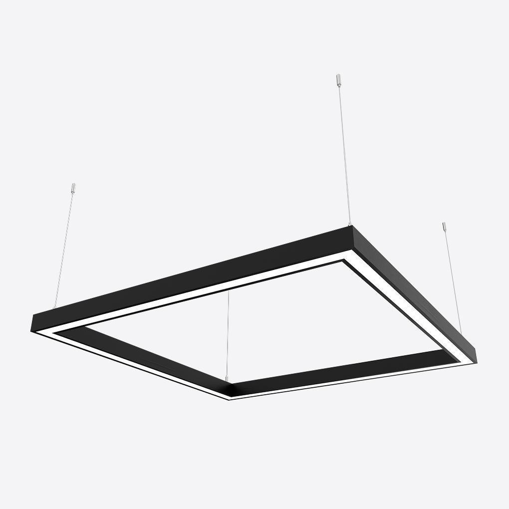 Светильник светодиодный X-LED 80 Вт квадратный 440x440x43 мм Черный (LSNK-80b) - фото 2 Светильник светодиодный X-LED 80 Вт квадратный 440x440x43 мм Черный (LSNK-80b) - фото 2