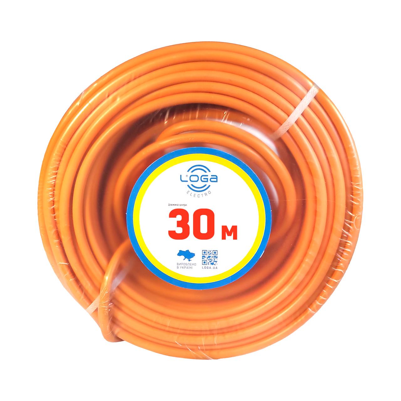 Подовжувач Loga з виносною розеткою 30 м 2х1,5 мм2 "тато-мама" ГОСТ ПВС 3000 Вт 16А 250 В (19109-е) - фото 3 Подовжувач Loga з виносною розеткою 30 м 2х1,5 мм2 "тато-мама" ГОСТ ПВС 3000 Вт 16А 250 В (19109-е) - фото 3