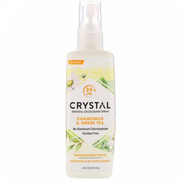 Минеральный дезодорант-спрей Crystal Body Deodorant Ромашка и зеленый чай 118 мл (CBD-31991)