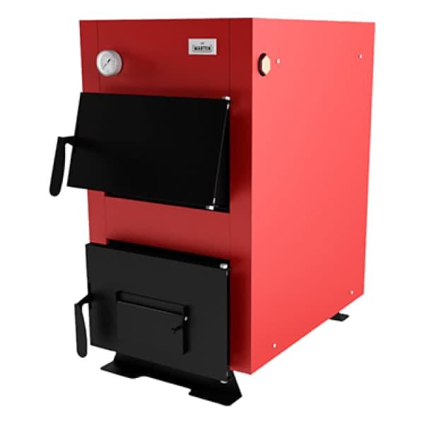 Котел твердотопливный Marten Base MB-18 кВт 180 м2 с ручным управлением (BON-000002100)