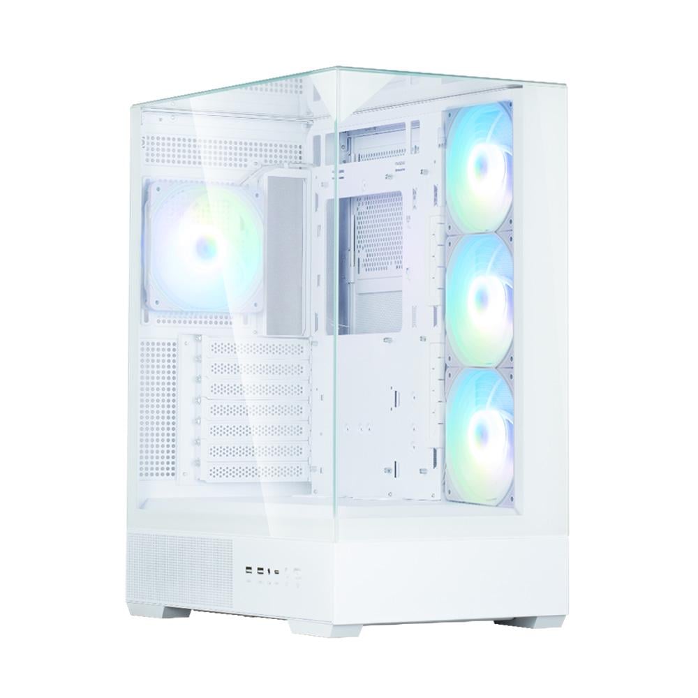 Корпус для компьютера Zalman P40 Prism Plus Mid Tower mini-ITX/mini-ATX no PSU Белый (P40PRISMPLUSWHITE)