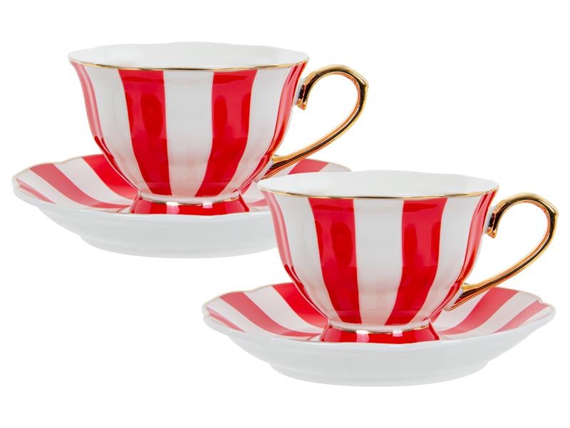 Набір чайних чашок порцелянових з блюдцем Lefard Hanna на 2 персони 220 мл (922-045)