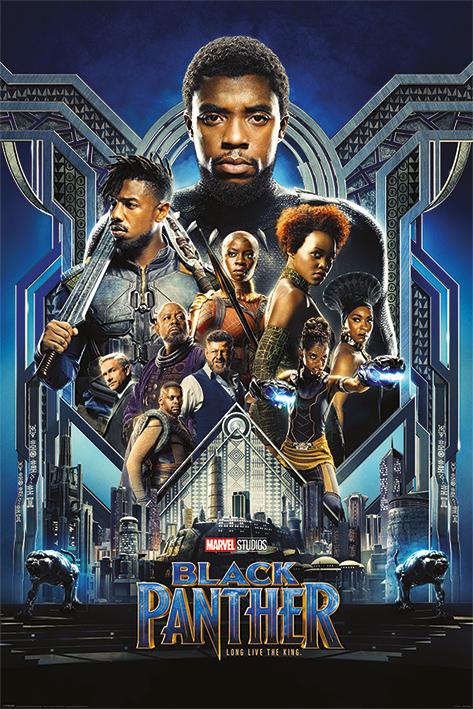 Постер плакат Черная Пантера Все Вместе/Black Panther One Sheet 61x91,5 см