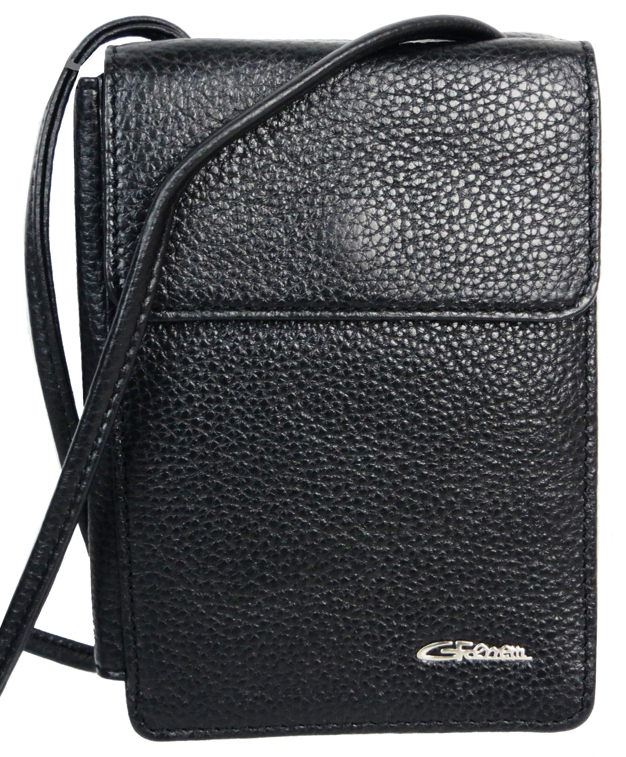 Сумка чоловіча Giorgio Ferretti шкіряна Чорний (Ef061 Black)