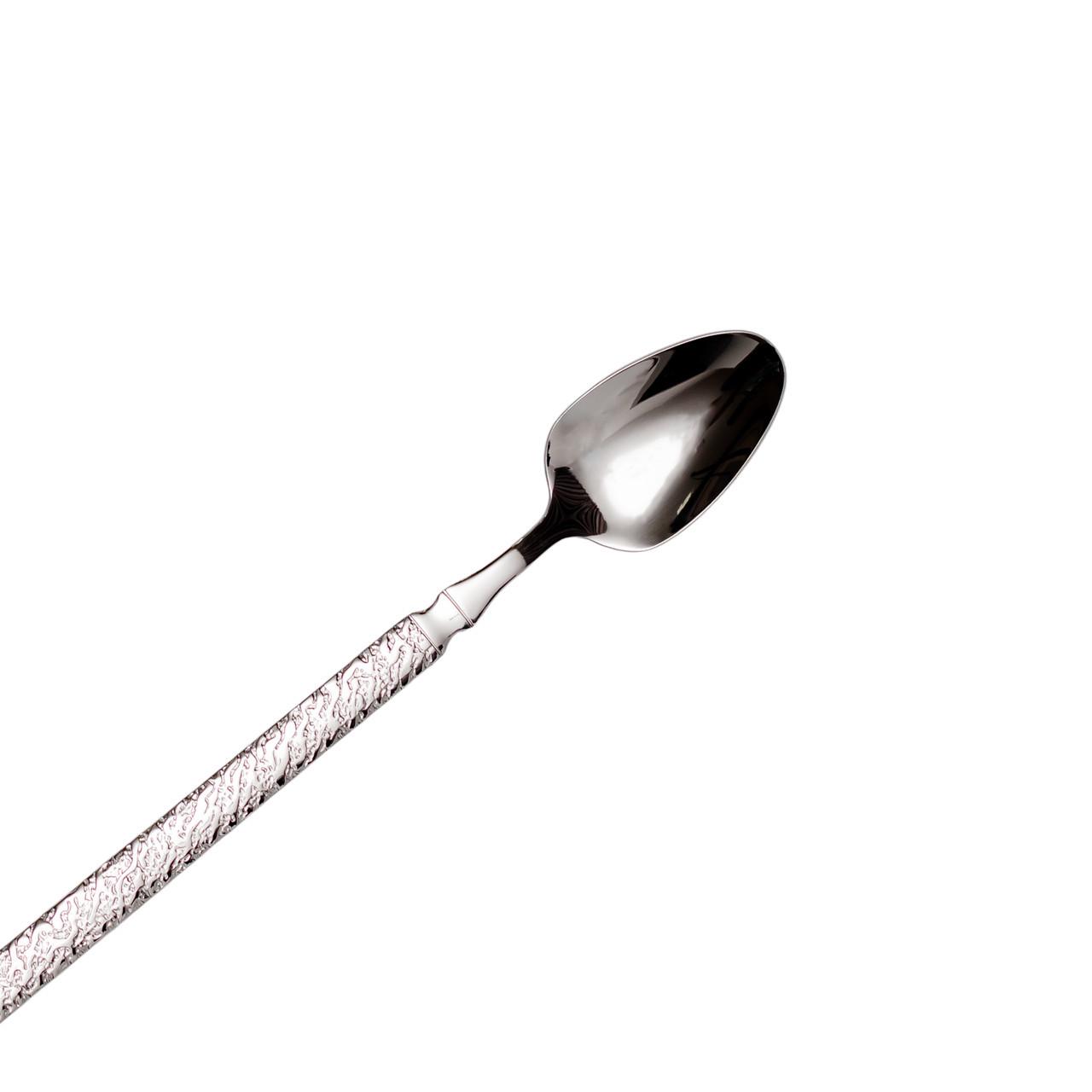 Набор десертных ложек из нержавеющей стали HP-8-38 20 см 6 шт. Серебряный (A-034708) - фото 2 Набор десертных ложек из нержавеющей стали HP-8-38 20 см 6 шт. Серебряный (A-034708) - фото 2