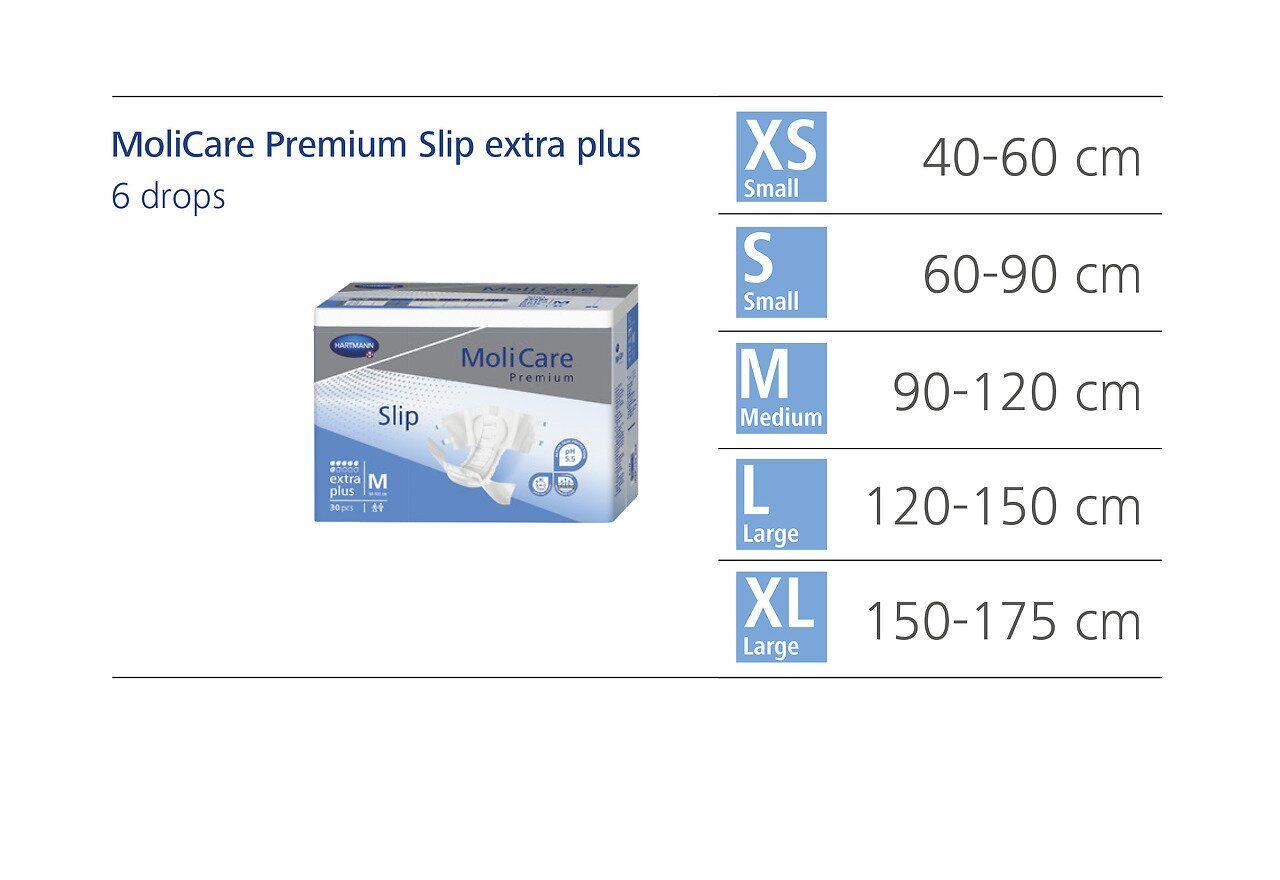 Подгузники для взрослых MoliCare Premium Slip extra plus S 60-90 см 10 шт. - фото 3 Подгузники для взрослых MoliCare Premium Slip extra plus S 60-90 см 10 шт. - фото 3