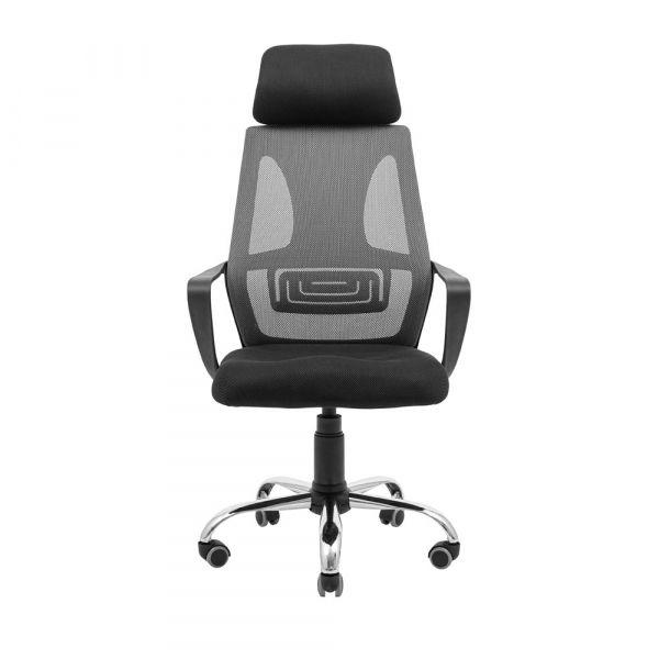 Кресло офисное Richman Профи Хром Пиастра сетка Черный/Серый (1634586) - фото 2