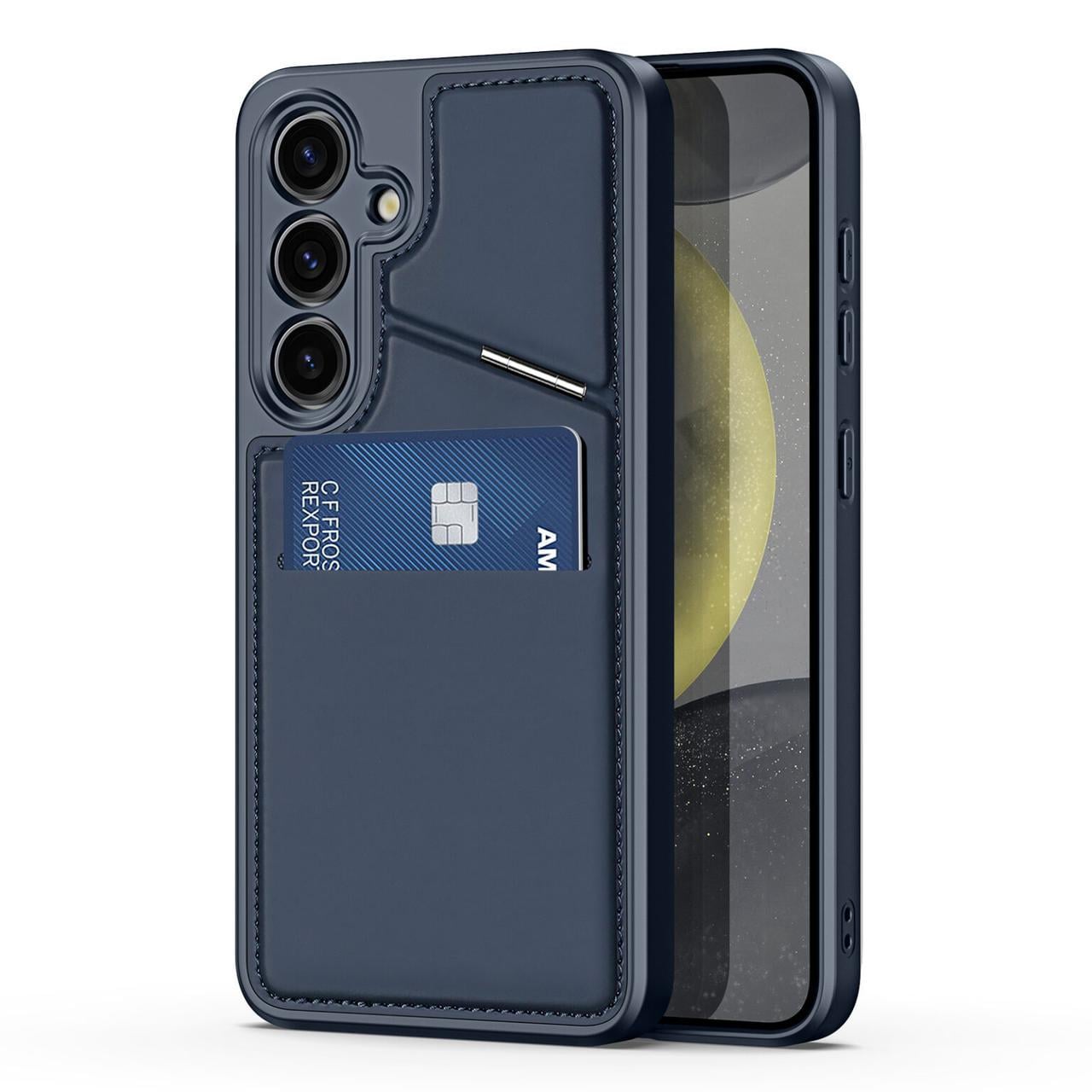 Чехол противоударный DUX DUCIS Rafi Series MagSafe Magnetic Holder RFID для Samsung Galaxy S24 Blue Чехол противоударный DUX DUCIS Rafi Series MagSafe Magnetic Holder RFID для Samsung Galaxy S24 Blue