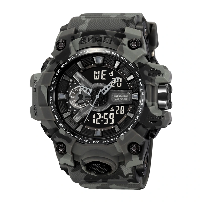 Наручний годинник Skmei 2396CMGY Camo Grey
