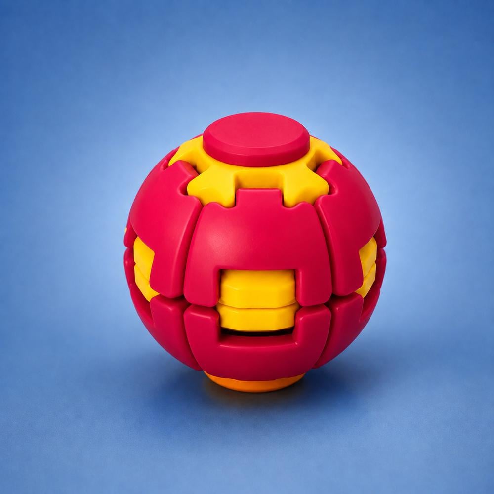 Игрушка антистресс Спинер Rotate Ball шарик для рук Розовый (52-рож-T-7)