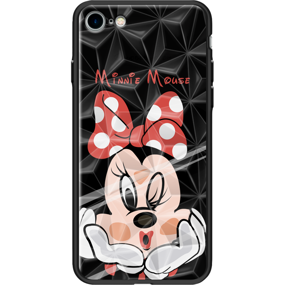 Чохол BoxFace Apple iPhone 7/8 SE 2020 Lady M Чорний силікон із призмою (26205-cc59-37544)