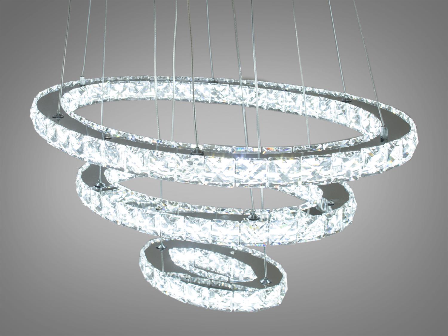 Люстра-подвес светодиодная хрустальная 56 Вт (7242/s) - фото 2 Люстра-подвес светодиодная хрустальная 56 Вт (7242/s) - фото 2