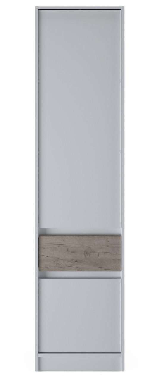 Пенал Эверест Стайл-500 500х390х2030 мм Белый/Крафт серый (ЕВ20741.03)