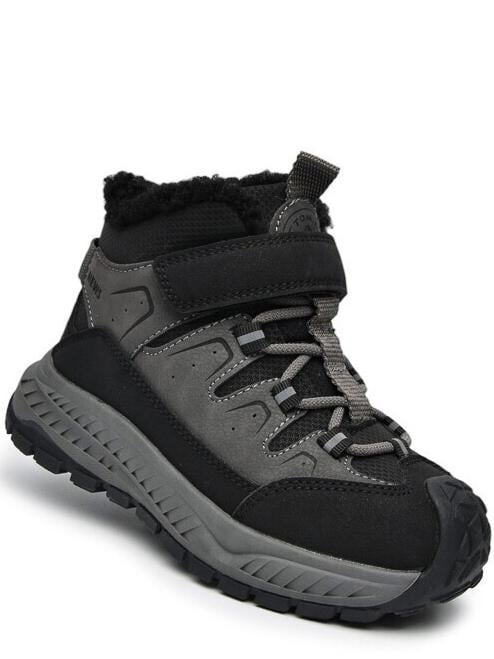 Зимние ботинки на овчине TOM.M N11762B р. 28 Черно-серый