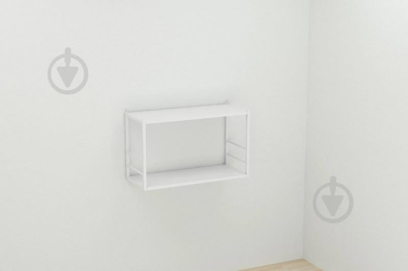 Книжная полка универсальная Ferrum-decor Стим 1 38x63x26 белый ДСП Белое 16мм (XK00025)