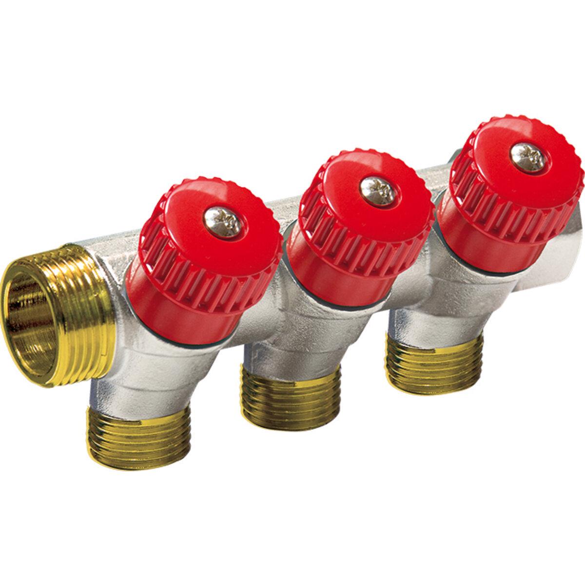 Колектор вентильний COMISA ЗВ 88.20.051 3/4х1/2/2" Red (TK-CL062100201N)