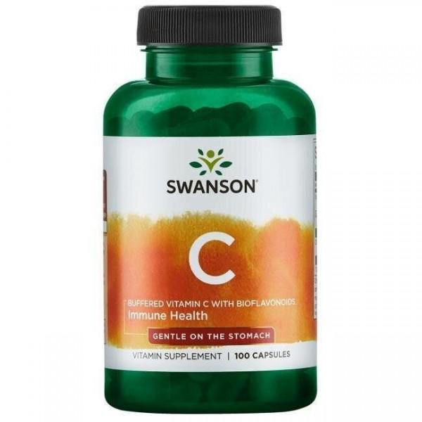 Витамин C Swanson Buffered Vitamin C with Bioflavonoids 500 мг 100 Caps