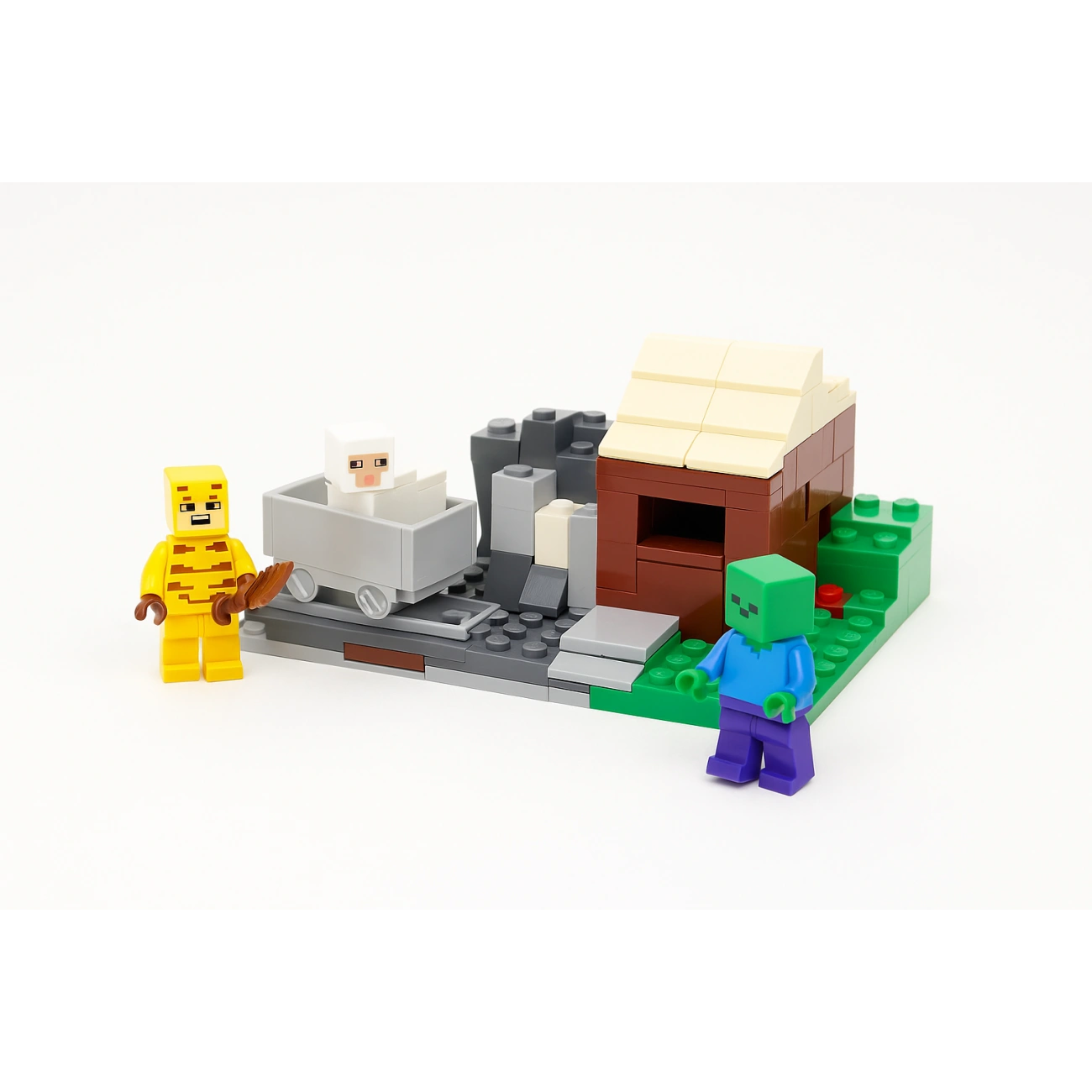 Конструктор для детей Фермерская вагонетка в стиле Minecraft 173 эл. с инструкцией (81007)