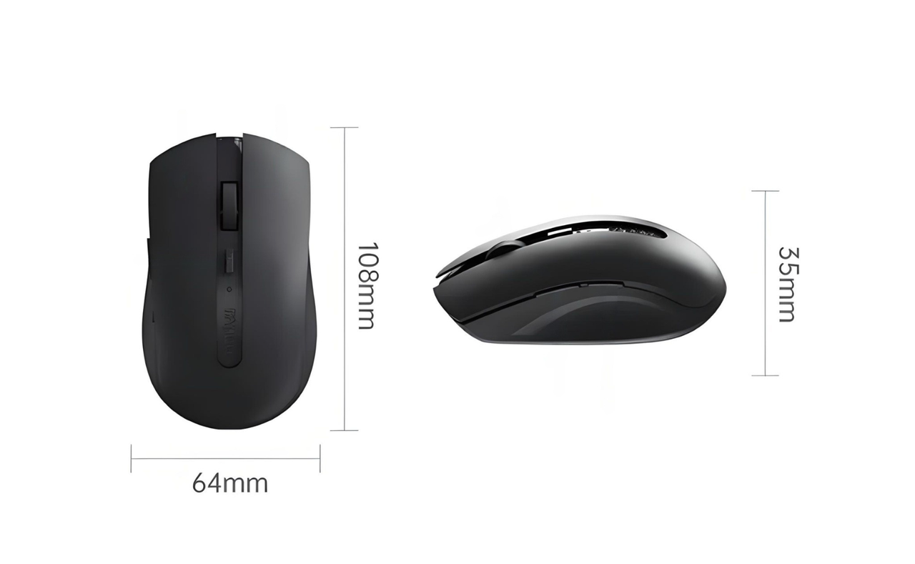 Мышь RAPOO M350L Silent беспроводная с аккумулятором 2400 DPI Dark grey (2584132172) - фото 7