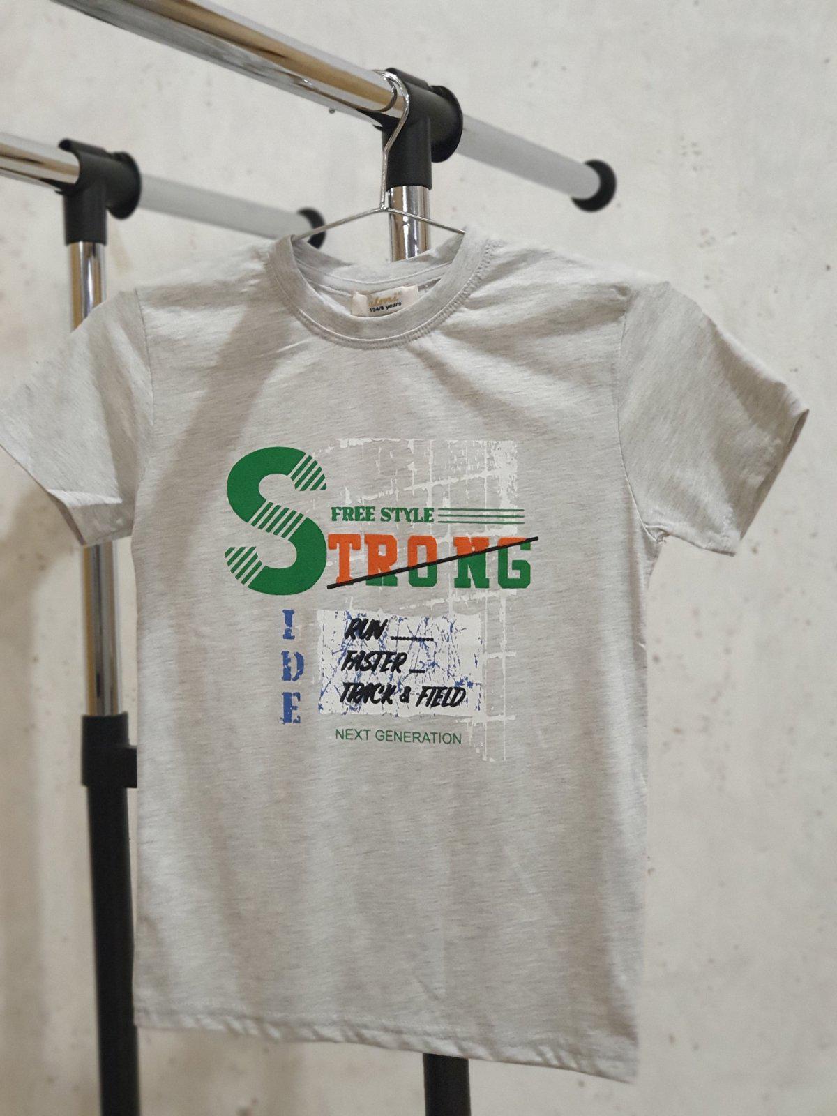 Футболка Strong 11 лет 146 см Серый (14705924)