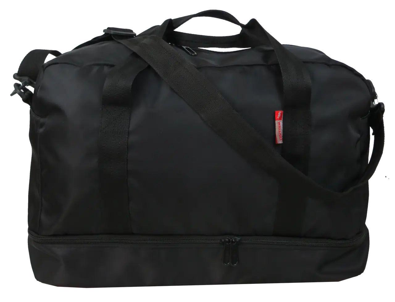 Сумка дорожня Wallaby з відділом для взуття 40 л Чорний (2080-4)