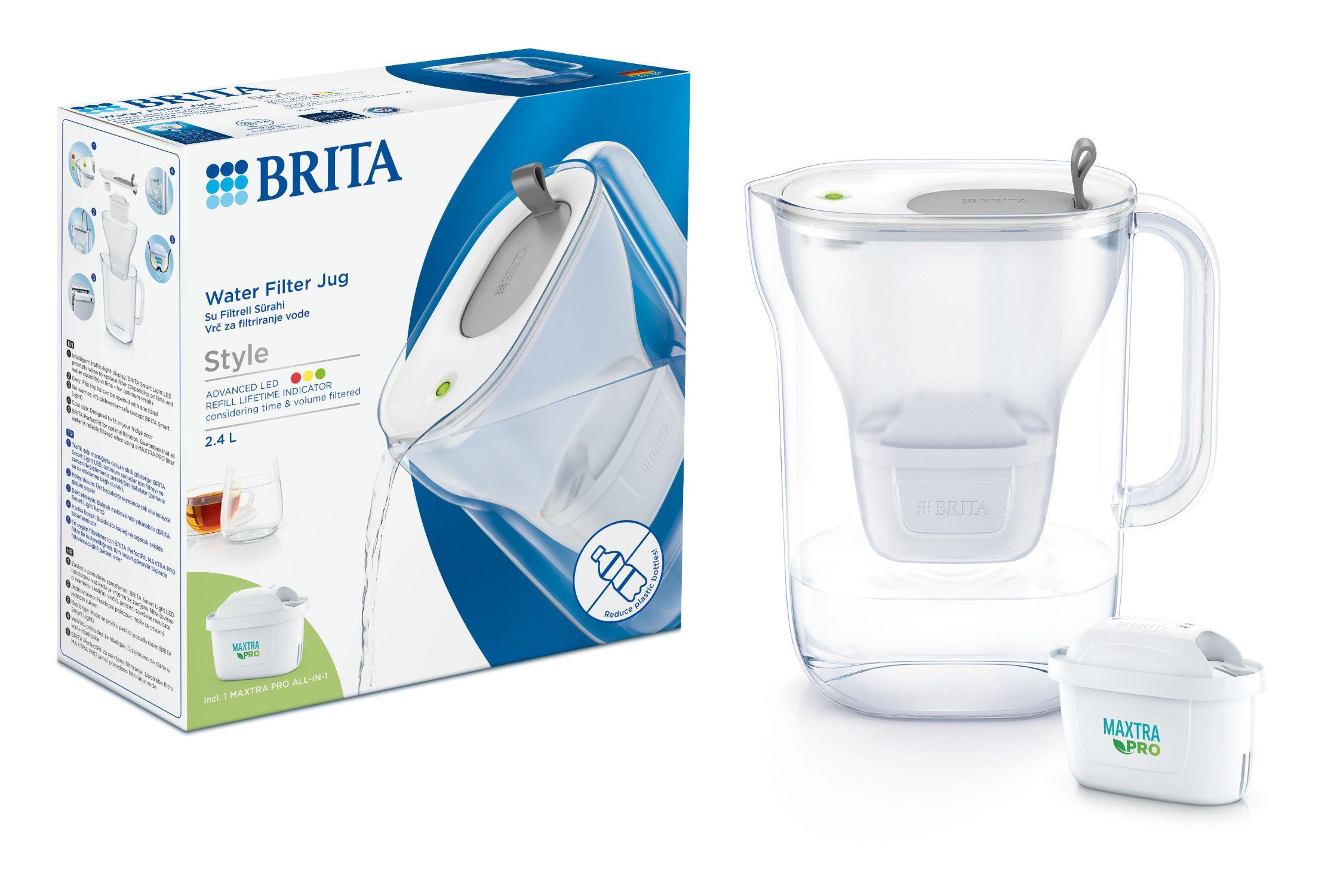 Фільтр для питної води-глечик BRITA 1052809 Style LED MXPro 2,4 л Сірий - фото 7