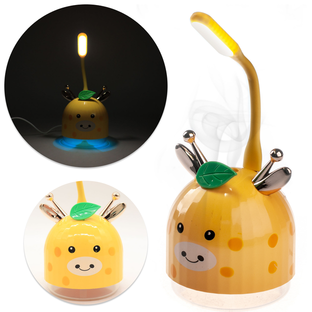 Зволожувач повітря з ліхтариком Жираф 200 мл (NJ-006) - фото 4 Зволожувач повітря з ліхтариком Жираф 200 мл (NJ-006) - фото 4