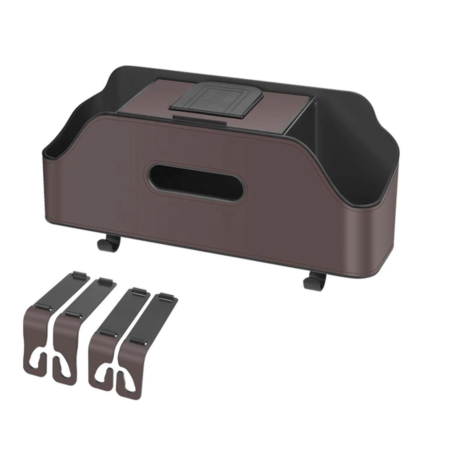 Органайзер автомобільний Ningbo підстаканник/серветниця на спинку заднього сидіння Коричневий (344253) - фото 1