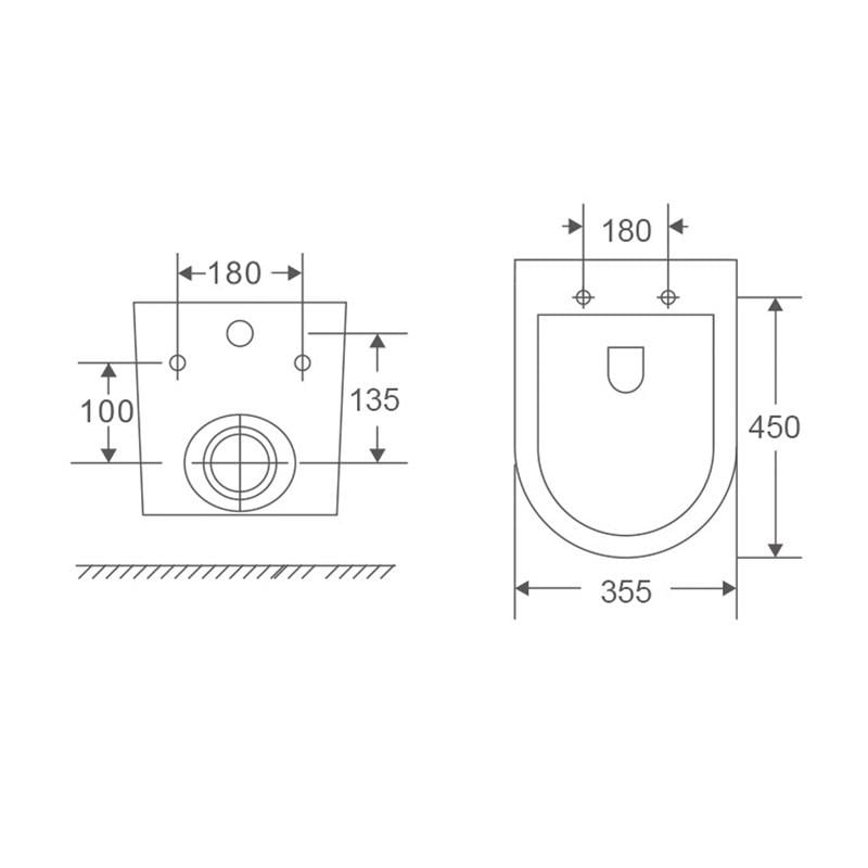 Унитаз подвесной MIXXUS Premium Bevel-0301-T3 система смыва Tornado 3.0 515x355x365 мм (MP6472) - фото 5