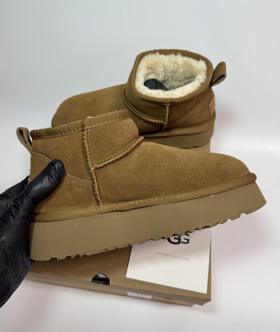 Уггі Classic Ultra Mini Platform Chestnut UGG 39 р. 39 - фото 6 Уггі Classic Ultra Mini Platform Chestnut UGG 39 р. 39 - фото 6