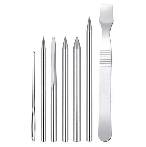 Набір голок спиць для плетіння з паракорду сталь 7 шт. (534886) Набір голок спиць для плетіння з паракорду сталь 7 шт. (534886)