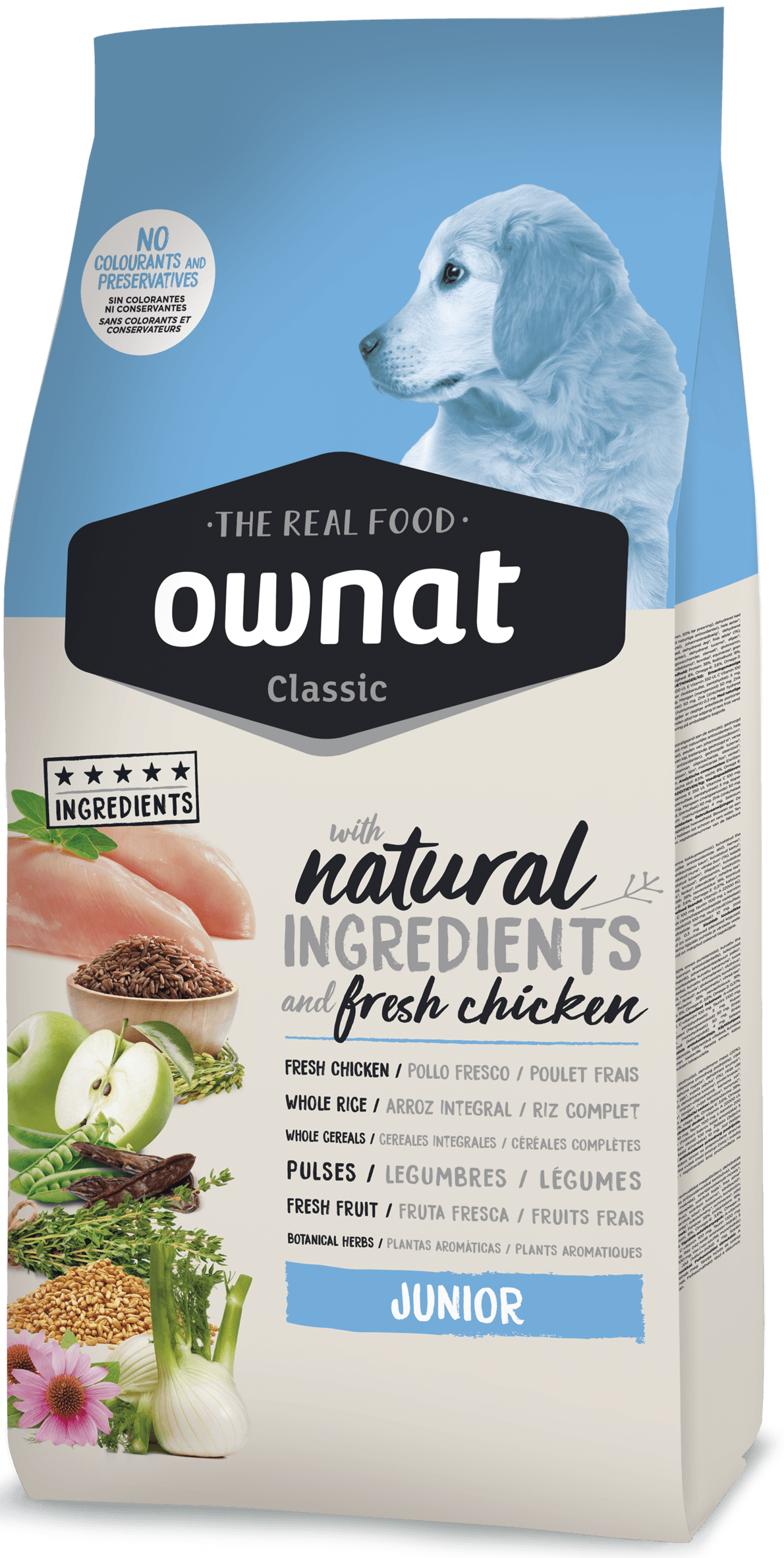 Корм сухой для щенков Ownat Classic Junior Chicken 4 кг (24149867)