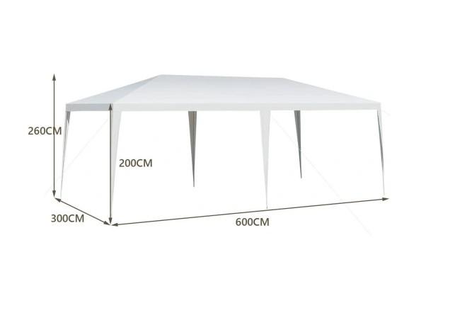 Шатер садовый прямоугольный 6х3 м Белый - фото 3 Шатер садовый прямоугольный 6х3 м Белый - фото 3