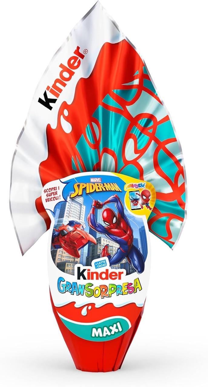 Шоколадне яйце Kinder GranSorpresa Maxi Spider Man Easter Egg 220 г (2959068483)